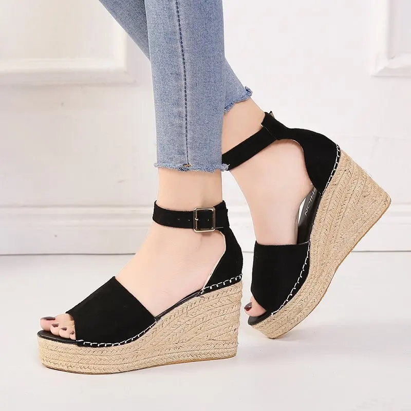

Summer Women Sandals Gladiator Ladies Wedges Buckle Platform Casual Shoes Female Soft Women Shoes Zapatos De Mujer