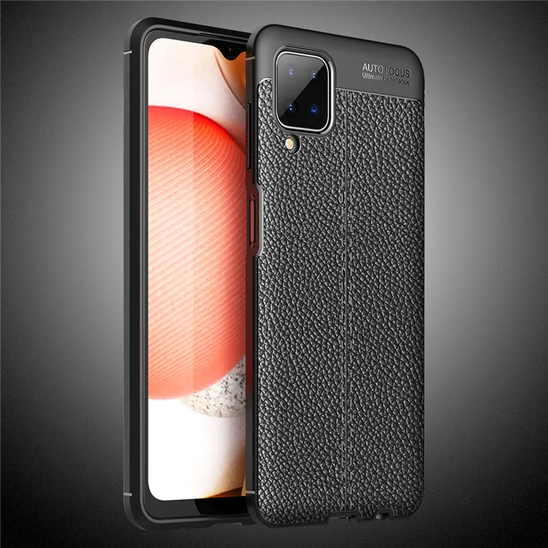 litch leather phone case for samsung galaxy a12 case for samsung galaxy a12 m21s a71 a51 m51 phone bumper cover for galaxy a12 free global shipping