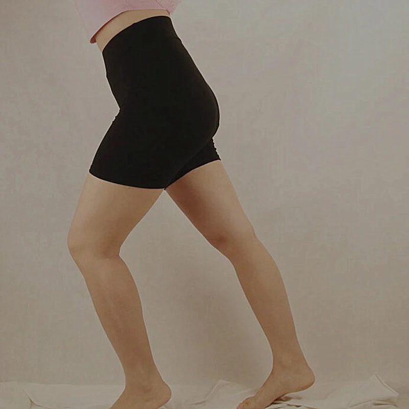 Shikoroleva Lady Shorts 2022 Stretch Modal Cotton High Waist Tummy Control Short Feminino Black White Pink Plus Size 7XL 6XL XS images - 6