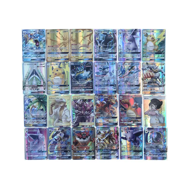 300 Pcs GX 20 60 100pcs MEGA Shining Tomy Pokemon Cards Game Battle Carte 200pcs Anime Trading Cards Album Book Kids Toys Gifts