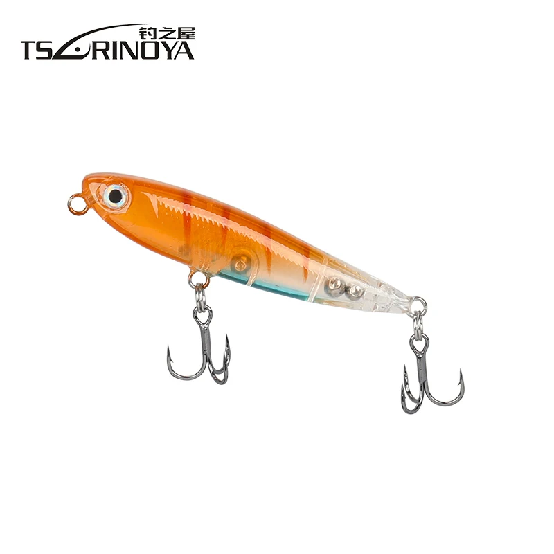 Tsurinoya DW64 60 мм 3 1 г приманка для рыбалки Карандаш Топ воды мини плавающий заброса