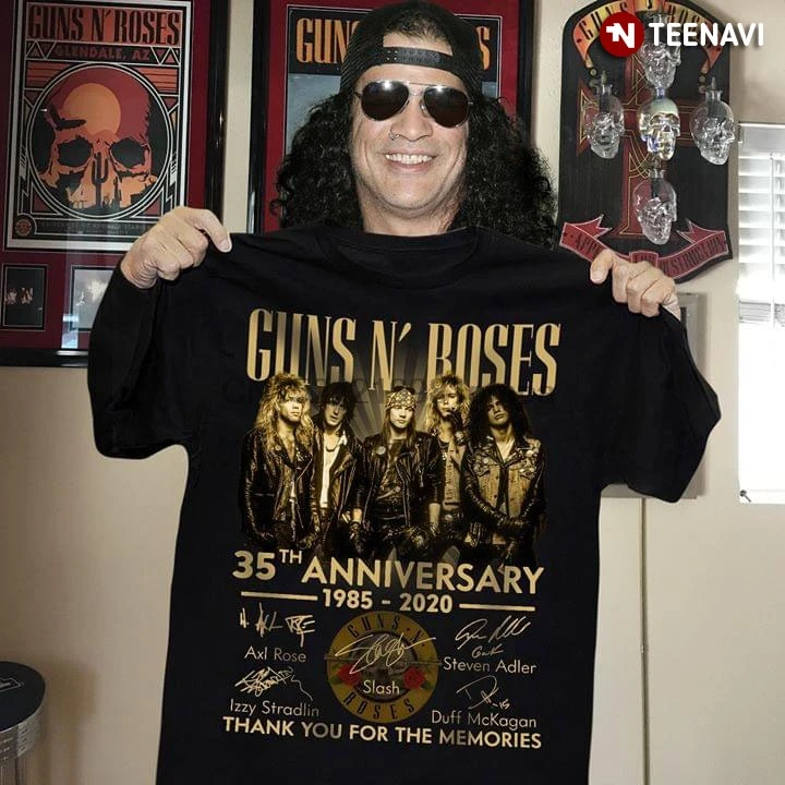 Мужская футболка Guns N' Roses 35 я годовщина спасибо за воспоминания женские и