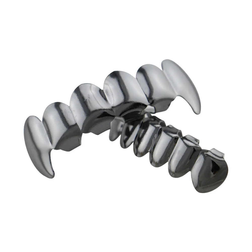 Цвета: золотистый Серебристый покрытием в стиле хип-хоп декоративные Зубные