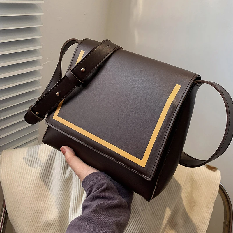 

Popular in 2021 ladies bags fashion design bags online celebrities ladies soft surface texture casual one-shoulder messenger bag