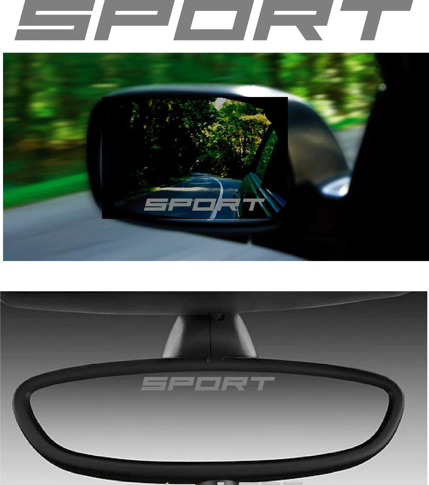 

For 2x3`SPORT` - Etch for MIRROR DECALS / STICKERS GRAPHICS