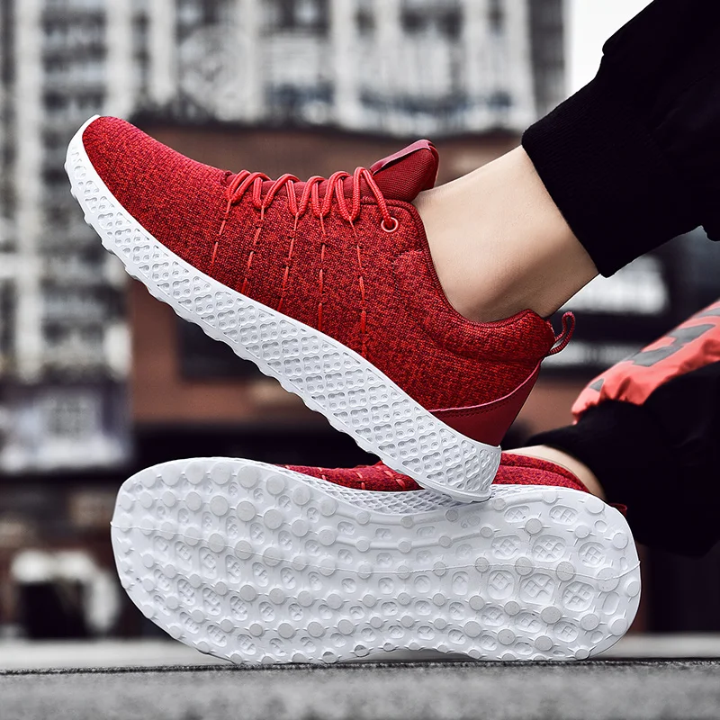 

2020 sneakers hombre men Shoes para Male casuales sapatos on mesh knitting Fashion slip fashion for hot Breathable sapato white