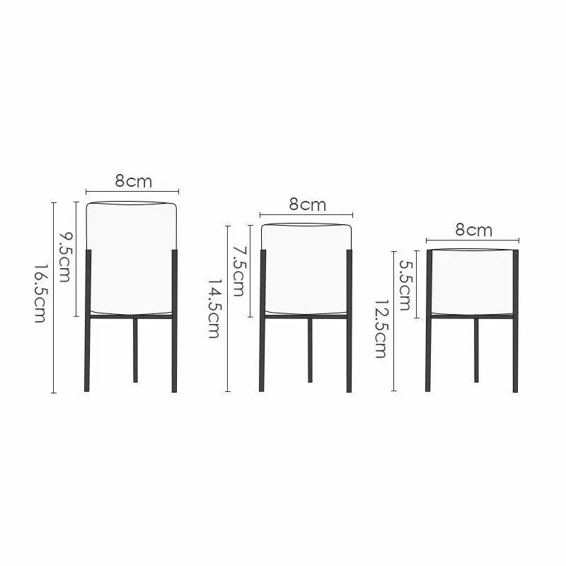 Металлическая железная проволока для помещений/сада керамическая подставка