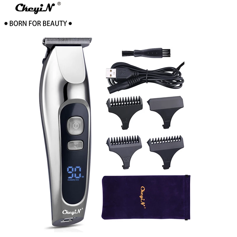

CkeyiN Professional Men Hair Clipper Electric Hair Trimmer Kit LED Display Hair Cutting Blade Rechargeable Machine Hair Styling