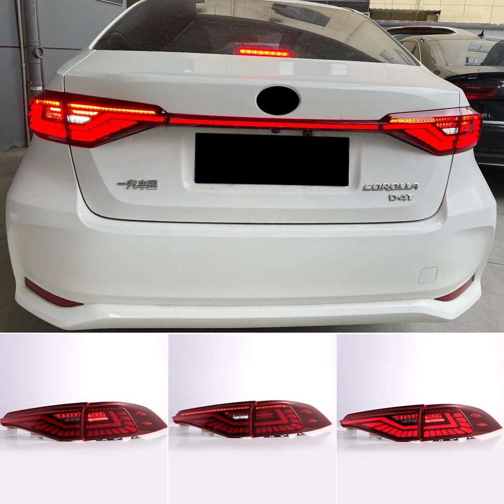 

For Toyota Corolla 2019 2020 led taillights for Corolla New dynamic Design rear light Braking+Reversing+Signal