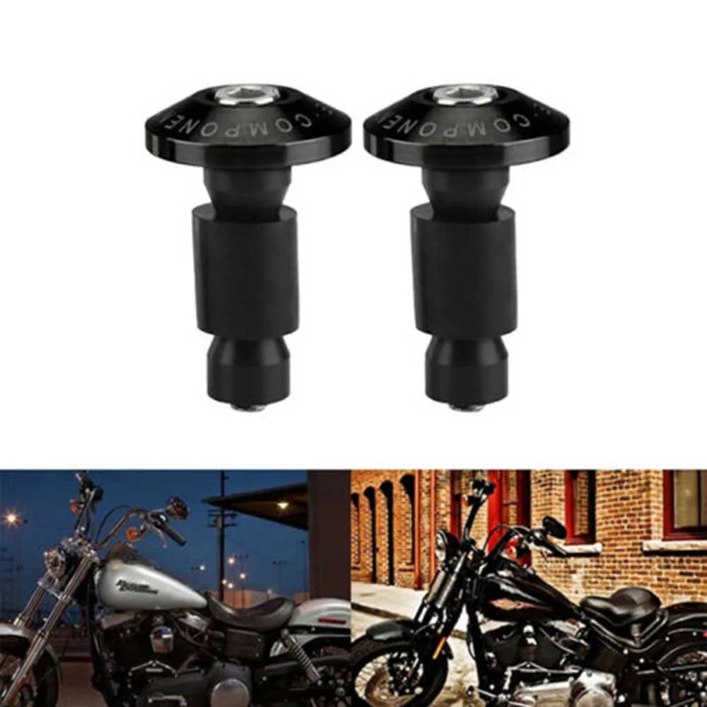 

2Pcs Motorcycle Bar Ends Handlebar Slider Grips Cap Replacement With 22mm (7/8'') Tap CNC Moto Refit Handle Plug