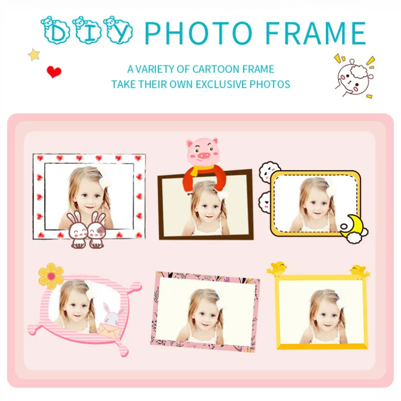 

Cute Playback Mini New Child Photo Video Girl 32 Camera GB Rechargeable Kids Children's Camera Present Toys Pig Birthday Camera