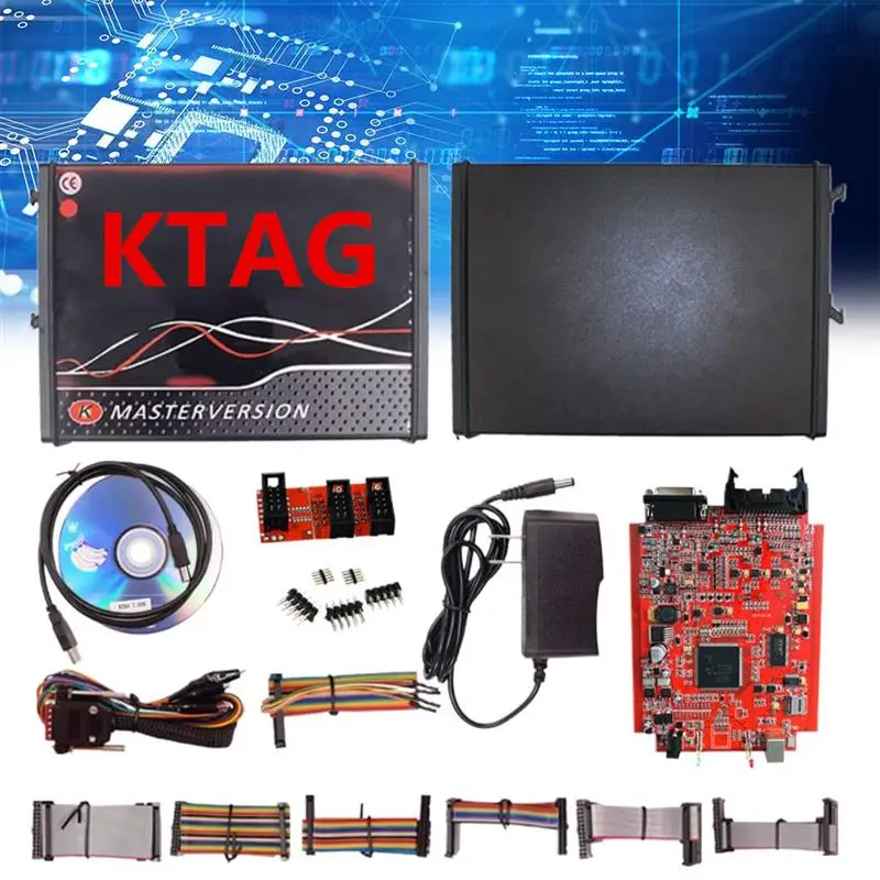 

Car Diagnostic Tool KTAG V7.020 ECU Programming Tool Kit EU RED K-T Cars Trucks Tractors Programmer