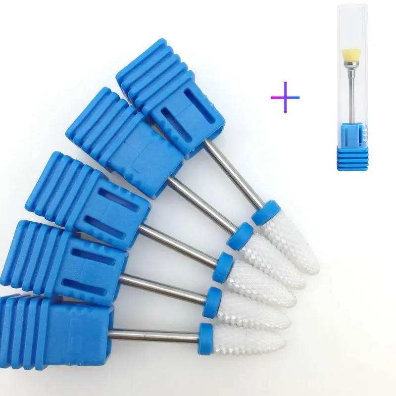 5 шт./лот фреза с керамической пулей для дизайна ногтей электрической дрели