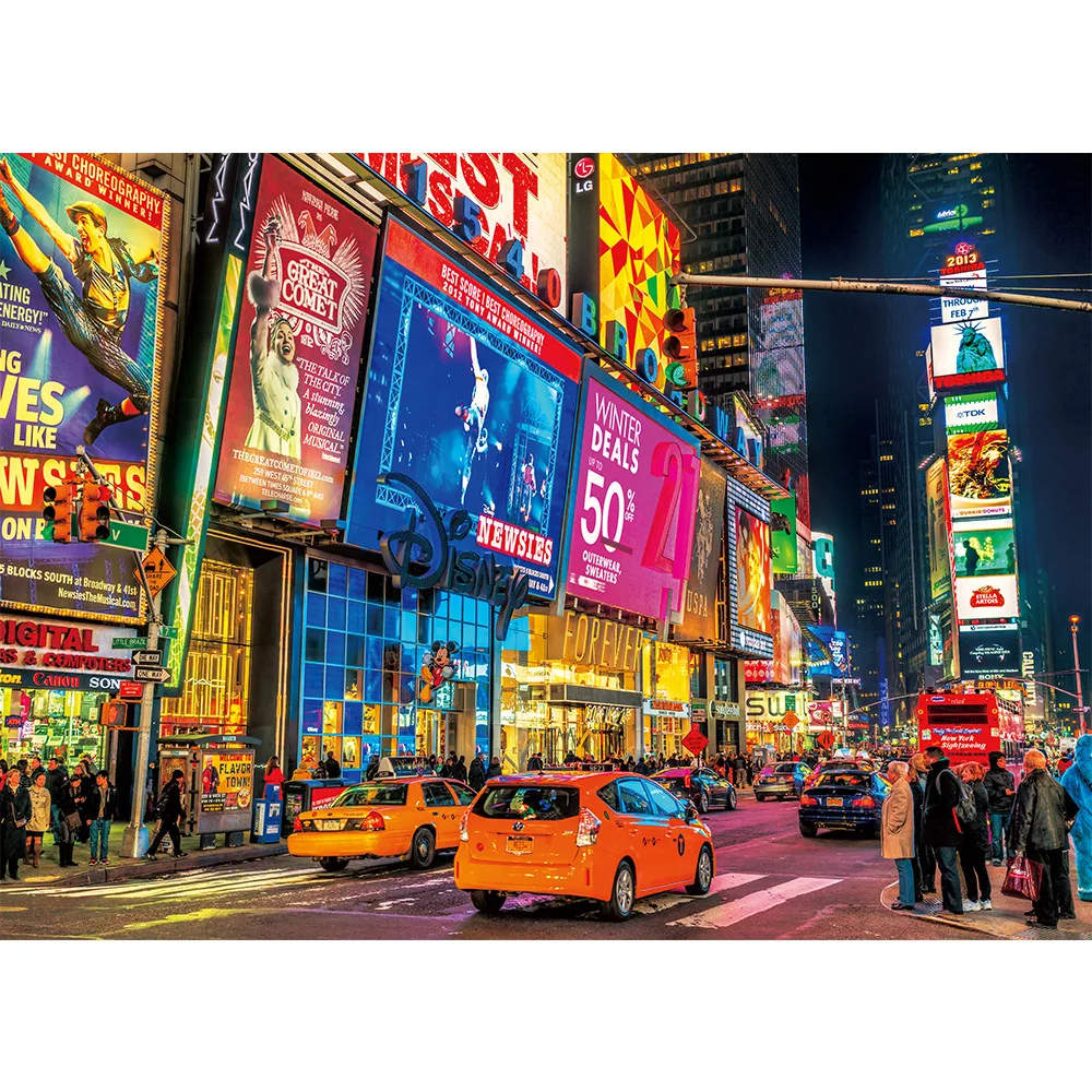 

Times Square Street View The Paper puzzle 1000 pieces ersion paper jigsaw puzzle adult children's educational toys