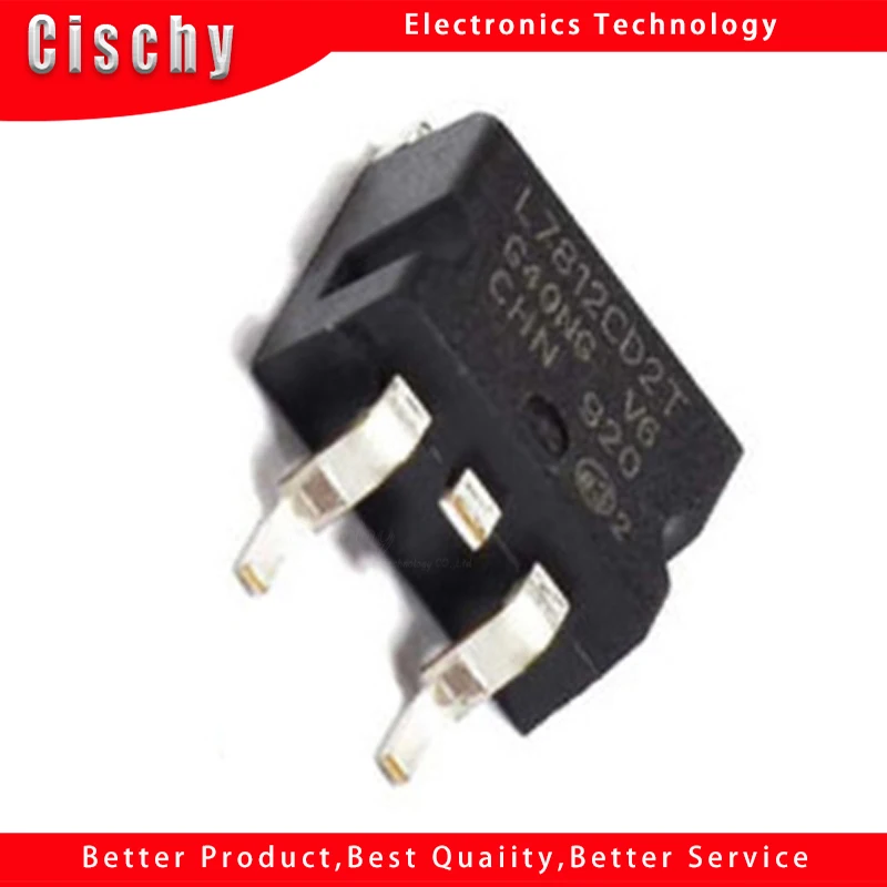 10 шт./лот L7812CD2T TO-263 L7812 7812 TO263 L7812C2T 12V SMD трехклеммный регулятор новый оригинальный в