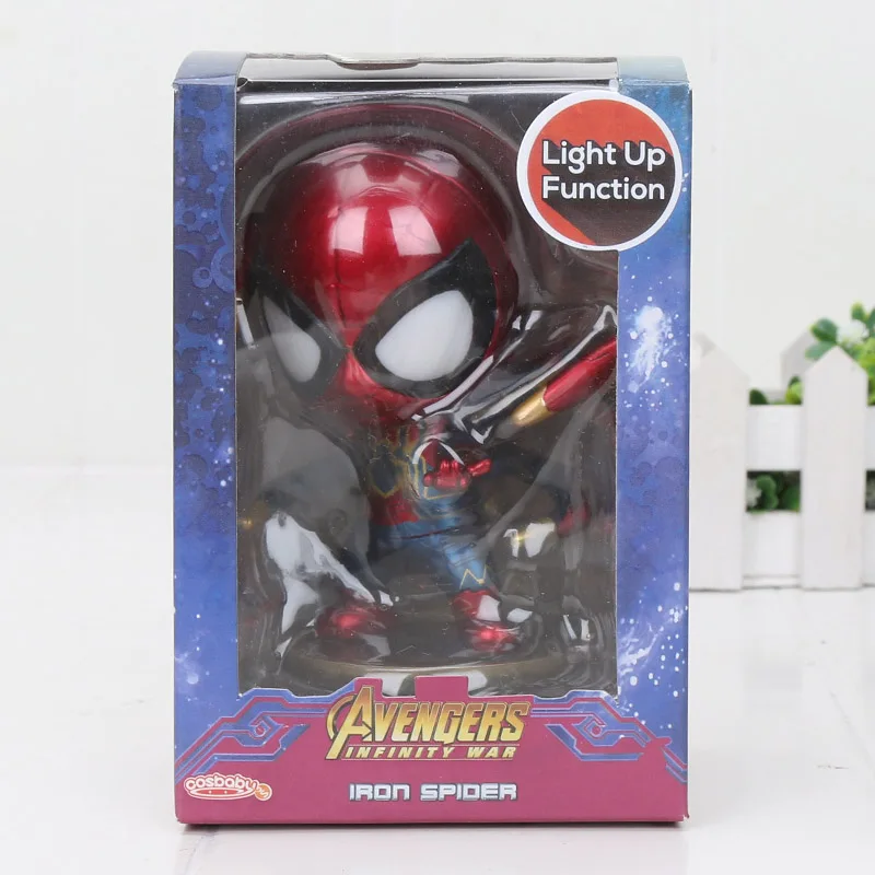 10cmwithbase inbox Marvel, Мстители, Железный Человек-паук, Tamashii, сценические Мстители, Человек-паук, Бесконечная война, фигурка, коллекция, модель, куклы, игрушки, подарок - Цвет: 10cmwithbase inbox
