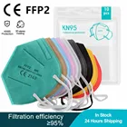 Маска для лица Mascarilla PM2.5 ffp2mask респираторная маска fpp2 Kn95 тушь для ресниц Черная маска противовирусные маски ffp3маска одноразовые маски 10-100