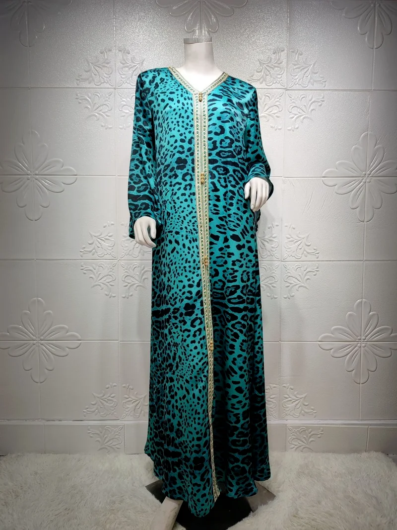 Длинное платье-макси Caftan Abaya в мусульманском стиле Дубай турецкий мусульманский