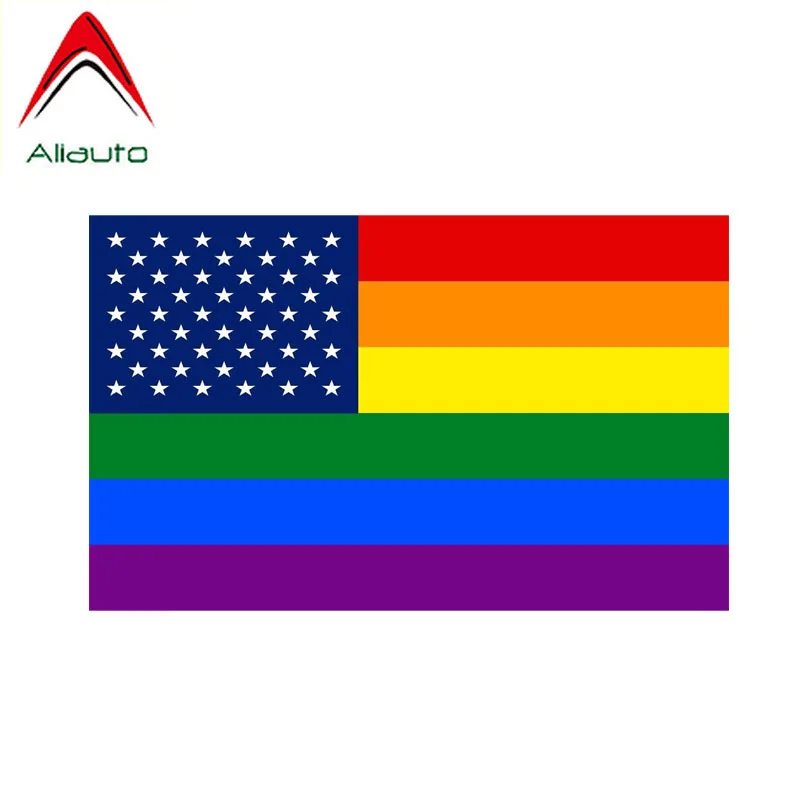 Фото Забавные автомобильные наклейки Aliauto флаги для геев и правых равные аксессуары