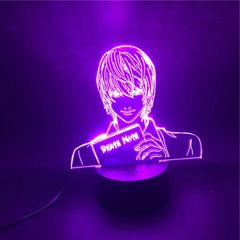 Японская светодиодная 3d-ламсветильник тетрадь смерти фигурка Ягами
