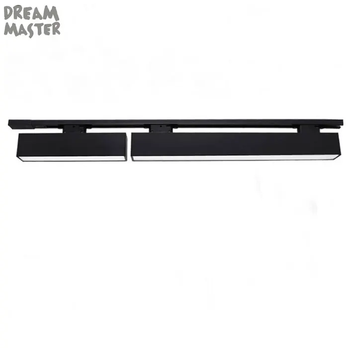 Линия 0,6 м 20 Вт 1,2 м 40 Вт Светодиодный светильник, магазин рельсовый светильник, DIY барный светильник, промышленный черно-белый длинный светильник с полосками, градусов