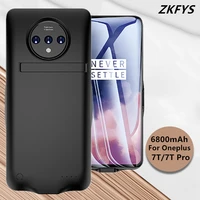 zkfys slim powerbank case for oneplus 7t pro battery case 6800mah external charging battery cover for oneplus 7t power bank case