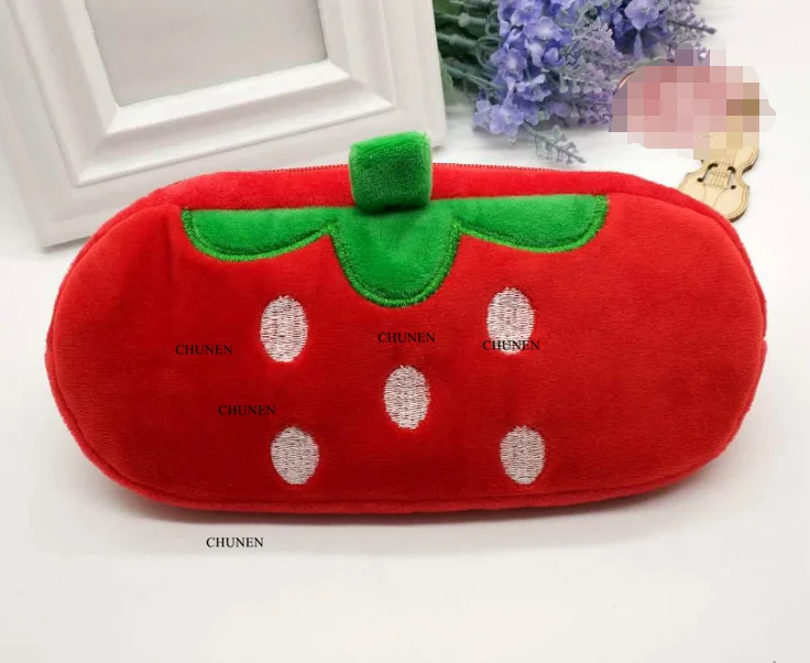 Все новые-прибл. 20 см Клубника и т. д. Плюшевый Кошелек-брелок для монет подарок