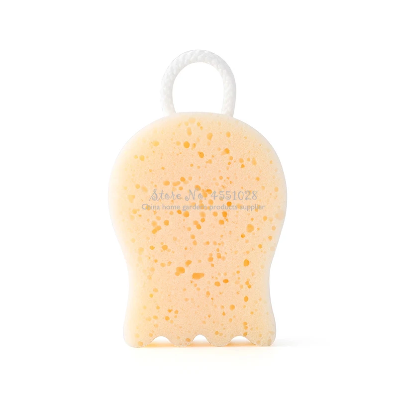 Cartoon Bath Sponge Soft SAin Bath Ball Exfoliating Sponge Environmental Safety Double-sided Design with Lanyard