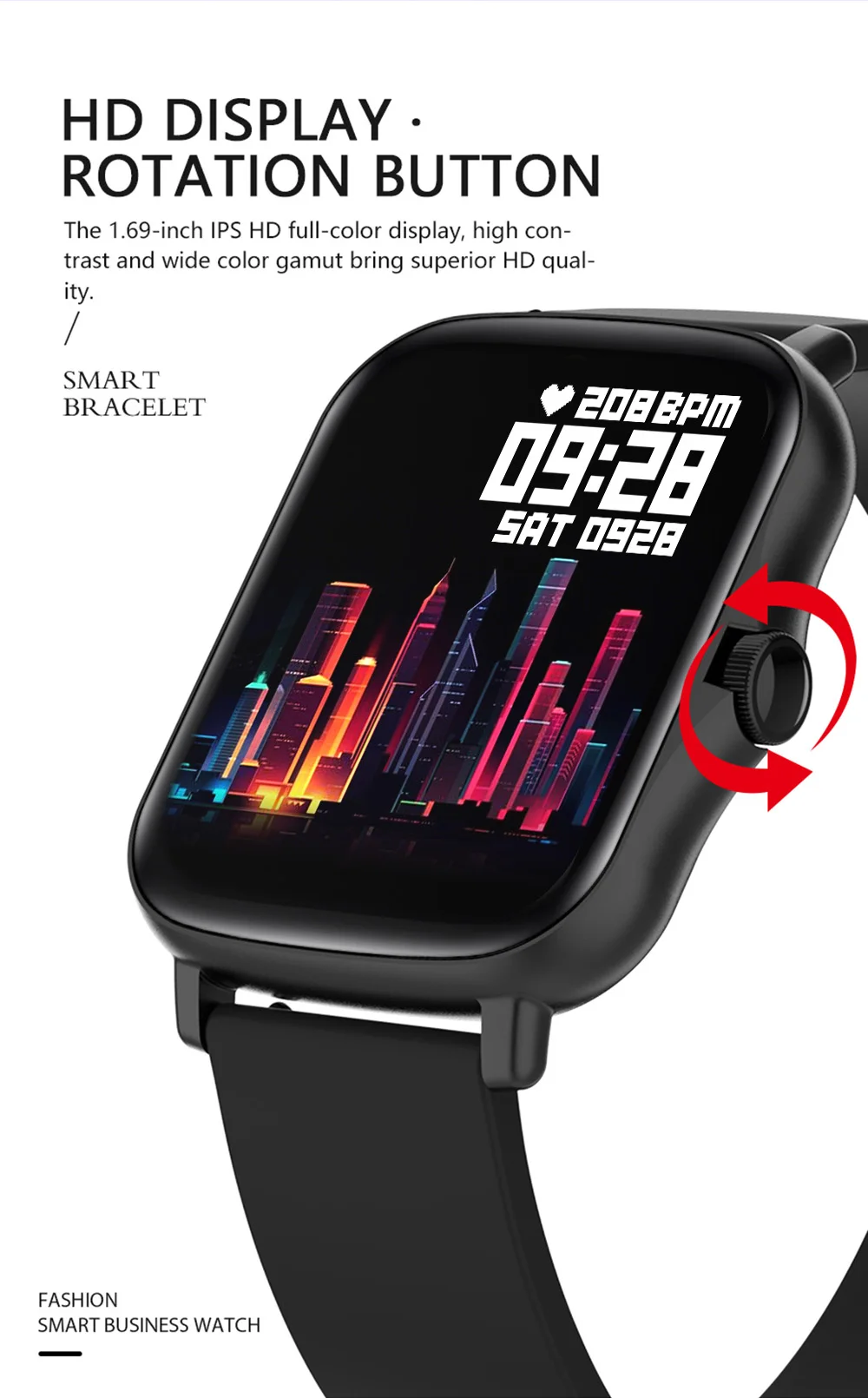 

Smartwatch Y20 Smart Watch Men Women Waterproof IP67 Weather Forecast DIY Custom Watchface Whatsapp Notification Fitness Trakcer