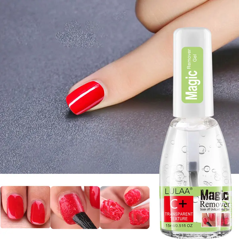 15ML Nail Remove Nail Gel Polish New Soak Off Nail Cleaner Magic Gel Nail Polish Burst Magic Fast Remover Manicure Tools Simple