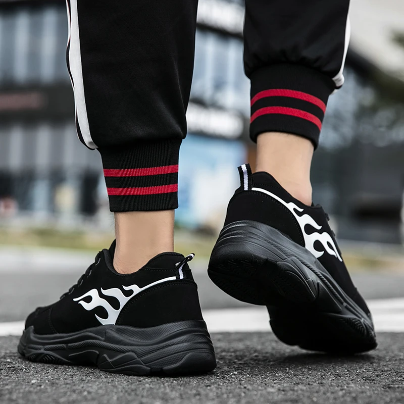 

Men Running Shoes Outdoor Athletic Walking Sneakers Breathable Jogging Air Cushioning Male Gym Fitness Chunky Sneakers Dad Shoes