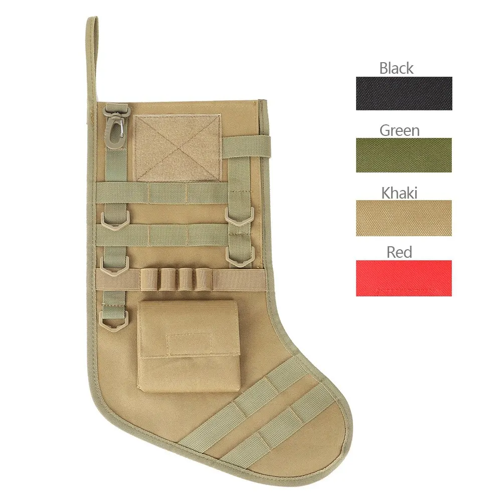 

Tactical MOLLE Christmas Stocking Socks Bag Dump Drop Pouch Utility Storage Bag Military Combat Hunting Pack Magazine Pouches