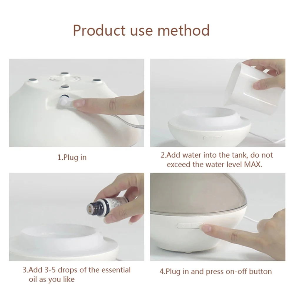 LISM 200ml Ultrasonic Air Humidifier Modern Marble Essential Oil Diffuser with LED Light for Home Yoga Mist Maker Aromatherapy | Бытовая