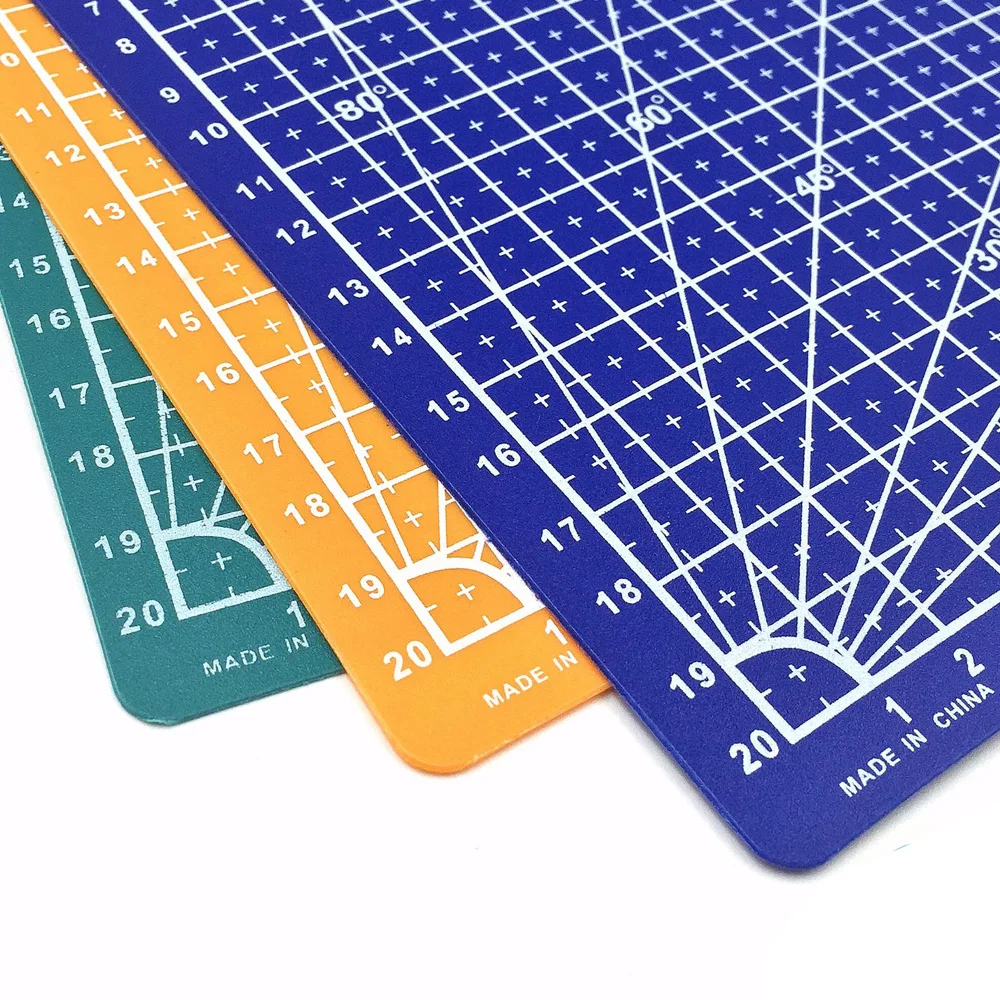 30% 2A22см A4 Cutting Mat Grid Lines Self Healing Cutting Mat High Quality Craft Card Fabric Leather Paper Board Blue Green