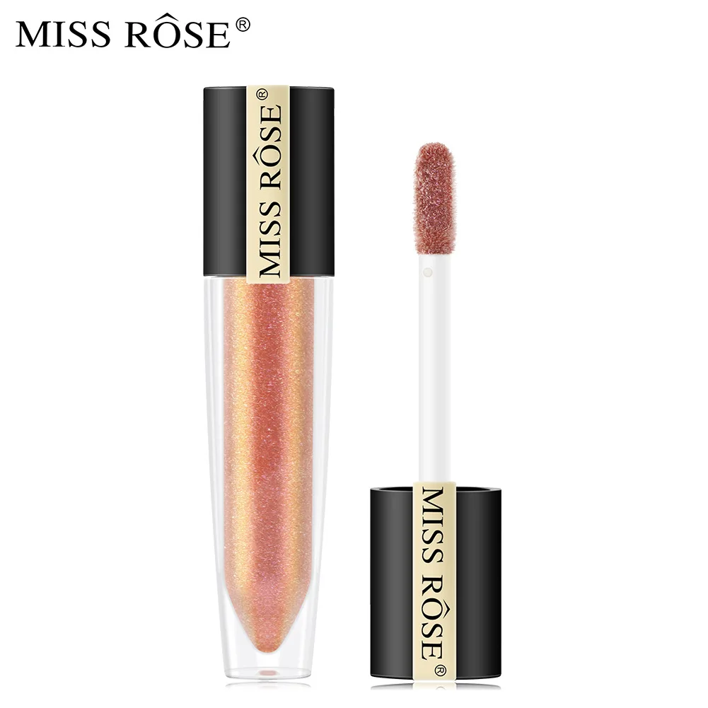 

MiSS ROSE Foreign Trade Cross Border Pearly Lustre Lip Gloss Lip Gloss Waterproof Non-Marking Online Celebrity Beauty Lip Glaze