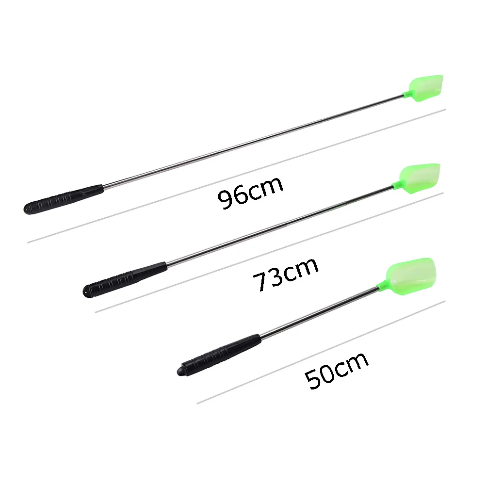 

100x12cm Baiting Throwing Spoon With Handle Metal Throw Stick Carp Fishing Fish Bait Tackle Tool Adjustable
