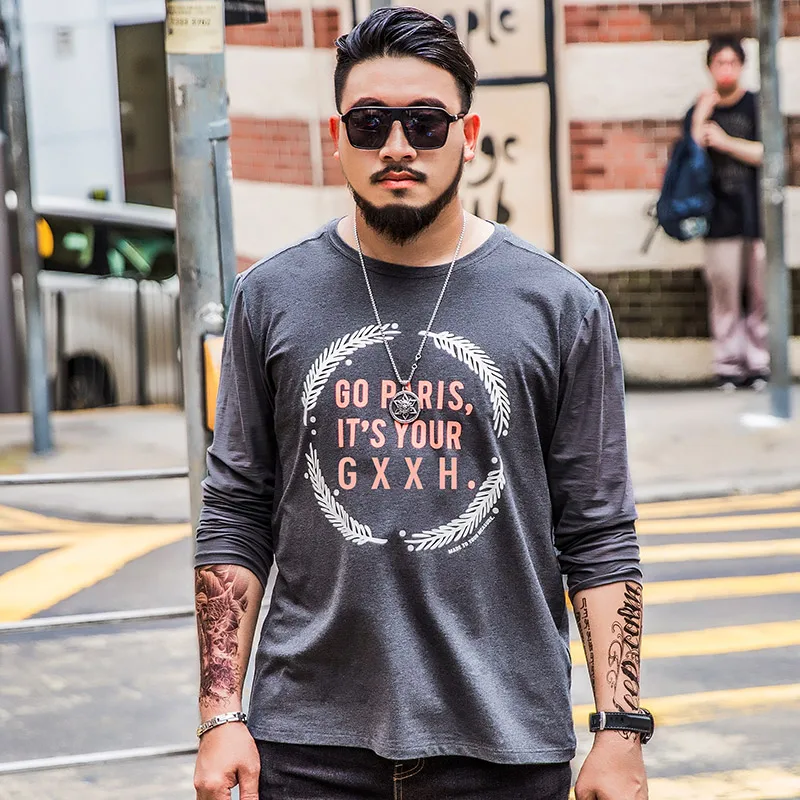 Новинка, футболка большого размера плюс, 7XL, 6XL, 8XL, GXXH, различные стили, с принтом, Мужская трендовая футболка с круглым вырезом, Повседневная футболка - Цвет: t17574