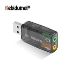 Портативный внешний Usb-адаптер для наушников с разъемом для микрофона 3,5 мм, стереогарнитура, 3d Звуковая карта, аудио адаптер, новый интерфейс динамика для ноутбука