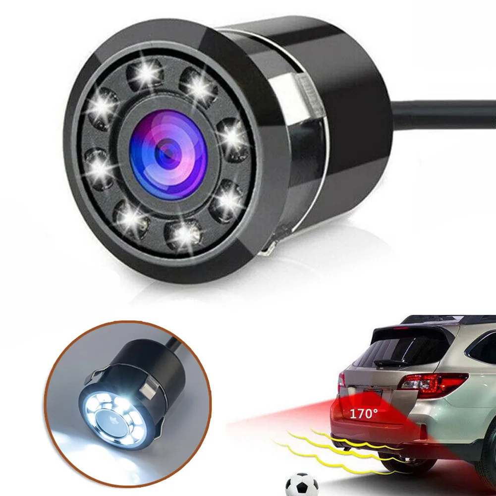 

Waterproof 170 CMOS Car Rear View Backup Camera Reverse 8 LED Night Vision Anti-fog Glass Car Accessories