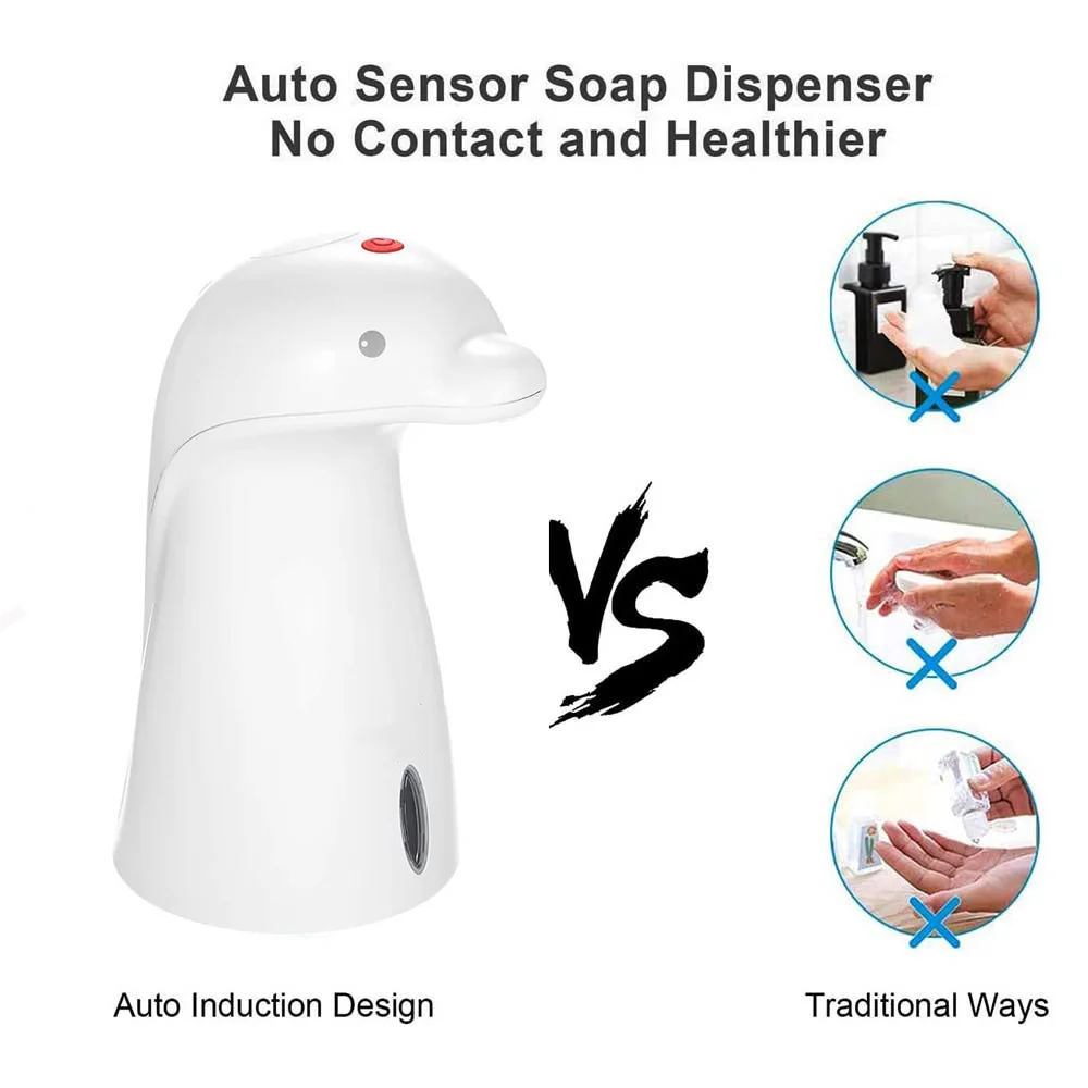 YCOO автоматический дозатор мыла 350 мл с симпатичным дельфином инфракрасный Сенсор