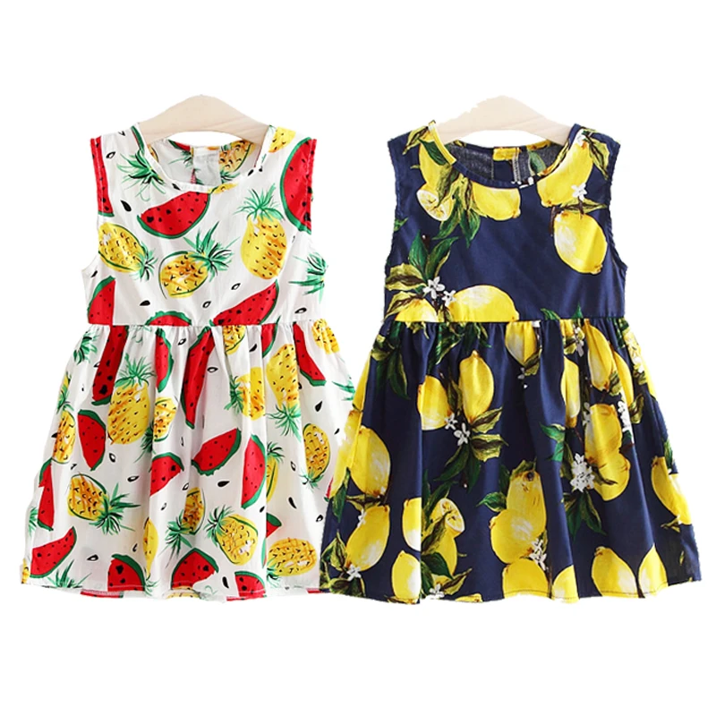 Новинка летнее платье для девочек корейские платья белого лимонного желтого
