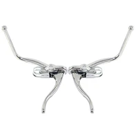 1 pair road bike racing bicycle dual brake levers for bent drop handlebar bike practical brake levers component