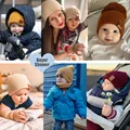 9 Colors Baby Hat for Boy Warm Baby Winter Hat for Mother Kids Beanie Knit Children Hats for Girls Boys Baby Cap Newborn Hat 1PC
