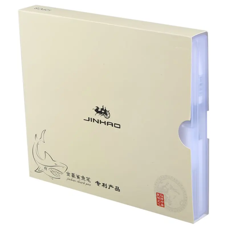 

12pcs/box JINHAO SHARK Series Fountain Pen Candy Color Kawaii Shark Cover Student Practise Ink Pen with A Box