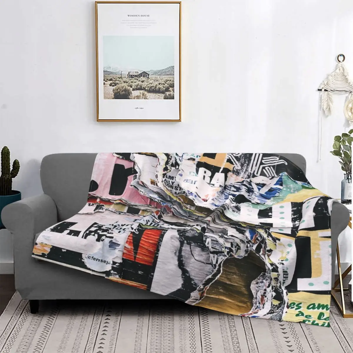 

Manta de Arte Moderno, colcha a cuadros para cama, sofá, manta con capucha, toalla de playa de lujo