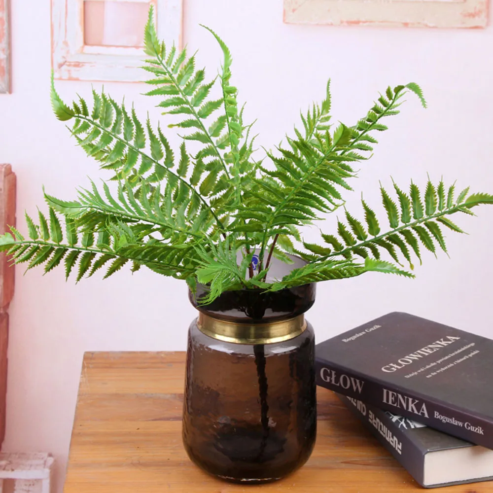 2 шт./лот искусственный цветок листья растения довольно поддельные реалистичные