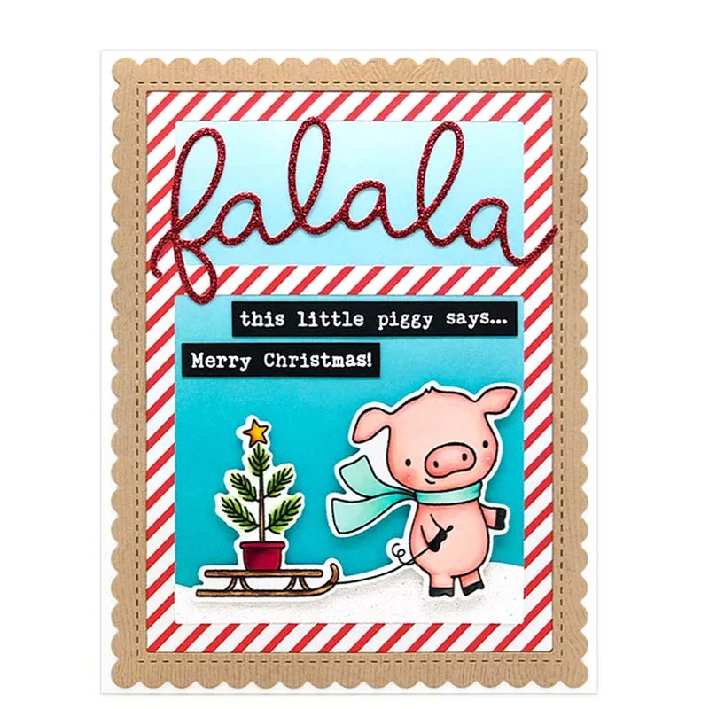 Веселая верия рождественские слова металлические Вырубные штампы трафареты