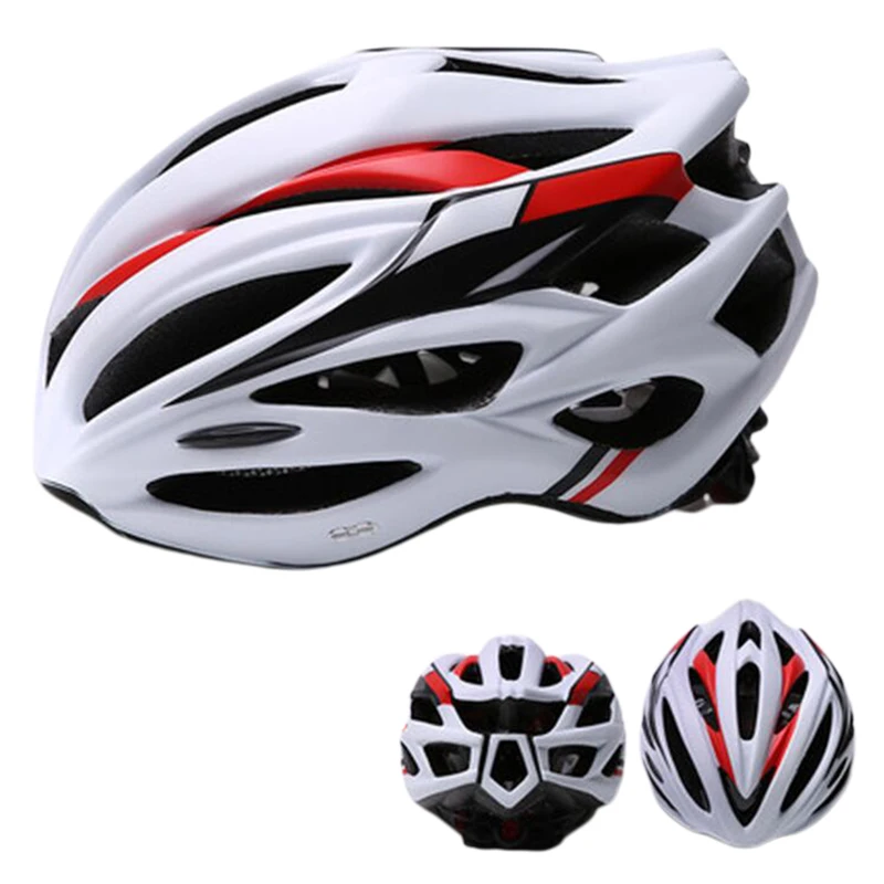 

MTB Helmet Bicycle Red LED Light And Sun Visor Men Women Lightweight Road Mountain Bike Cycling Helmet Sports Bicycle Equipment