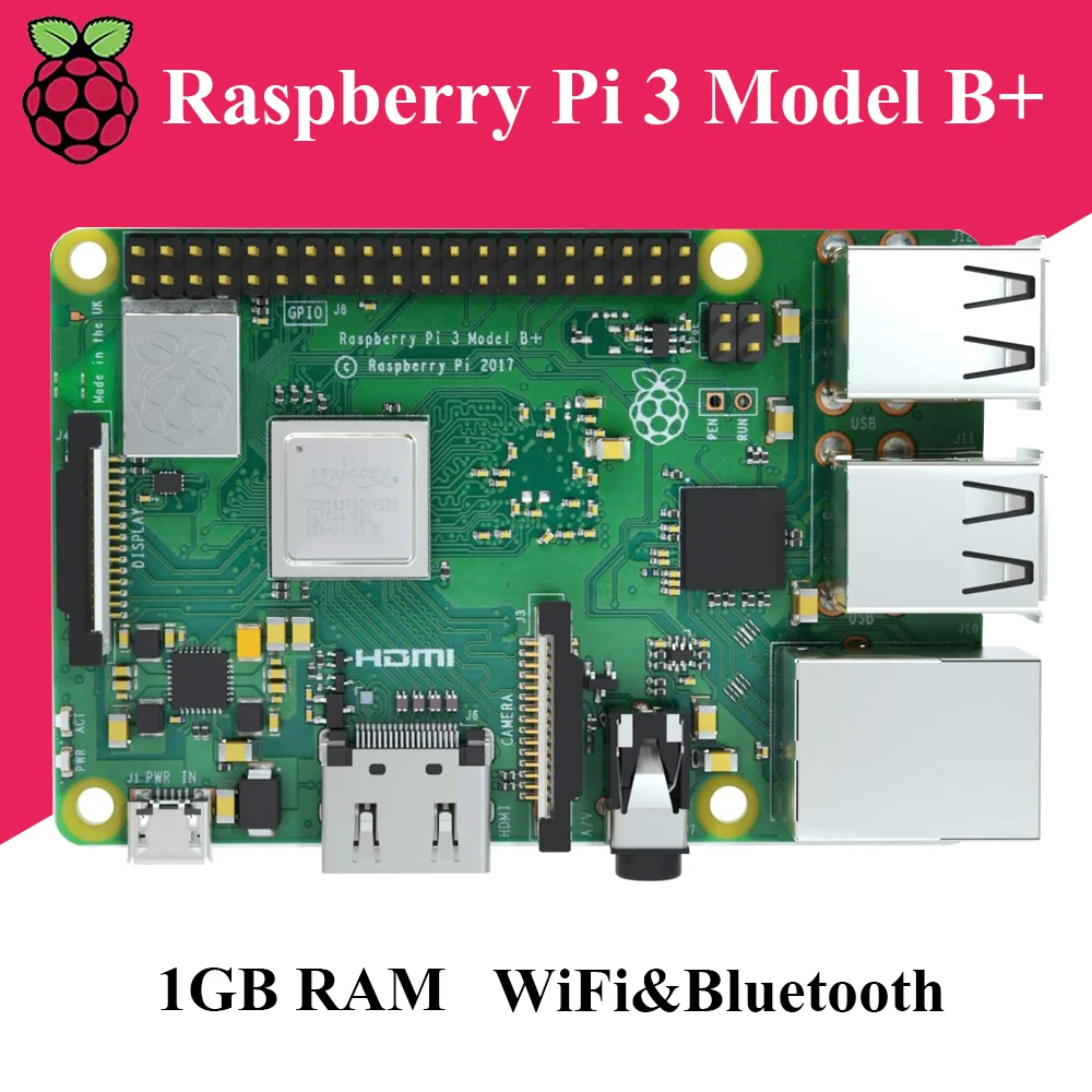 

Original Raspberry Pi 3 Model B+ Board 1.4GHz 64-bit quad-core processor Built-in WiFi Bluetooth Raspberry Pi 3 Model B Plus 3B+