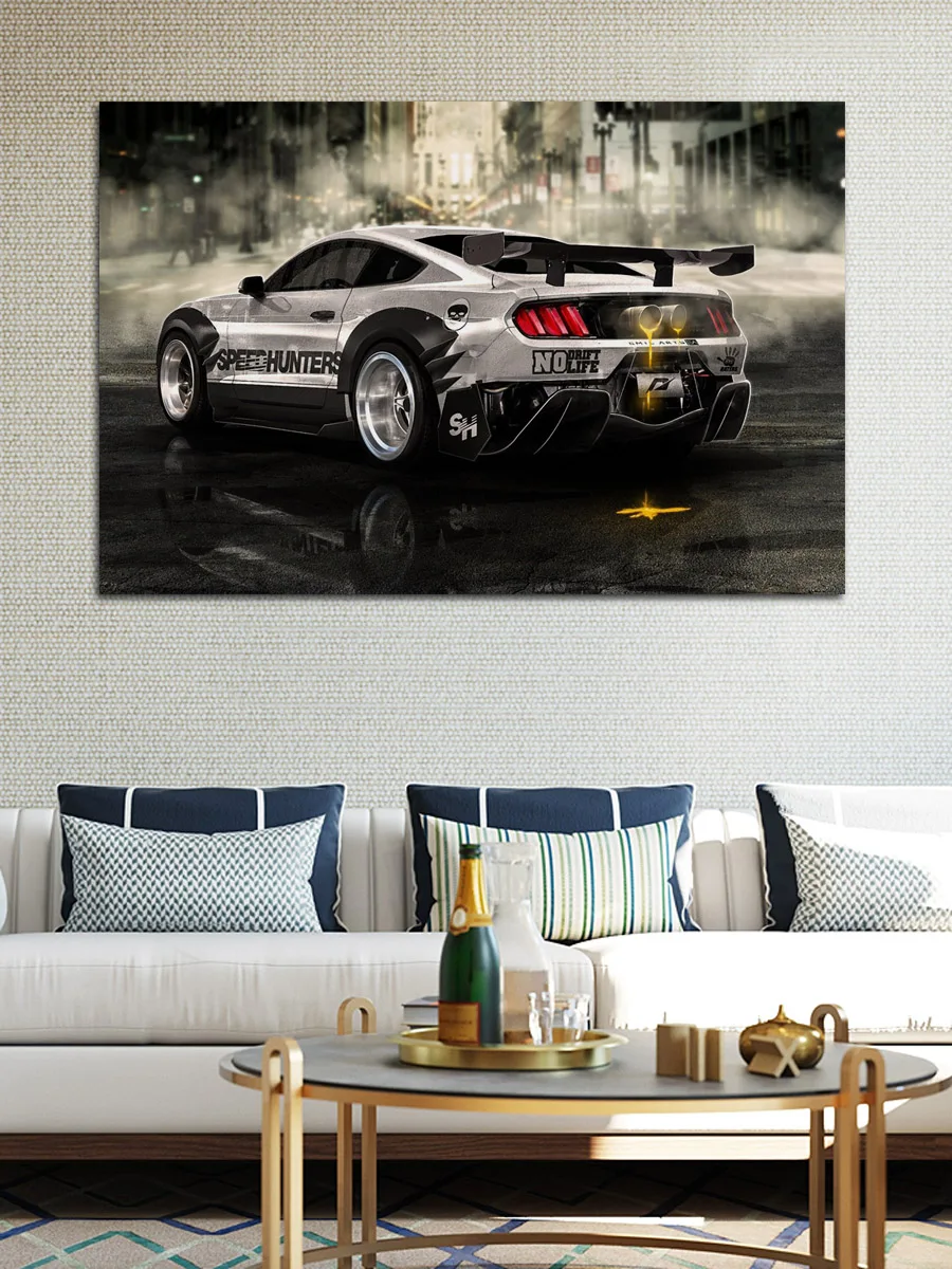 Тюнинг mustang спортивные автомобили искусство картина для дома гостиной украшение